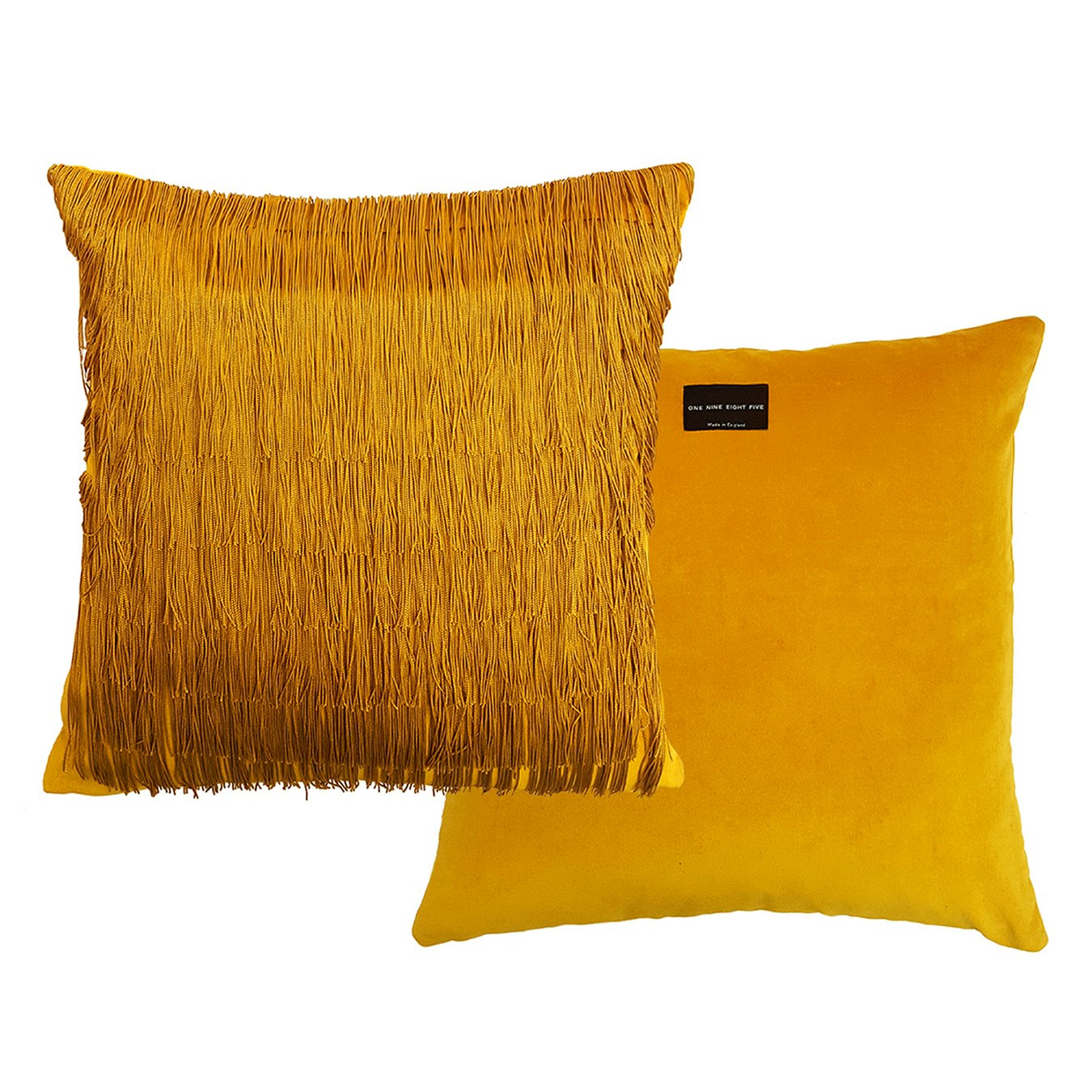 Tassel Cushion in Ochre by ONE NINE EIGHT FIVE Fy